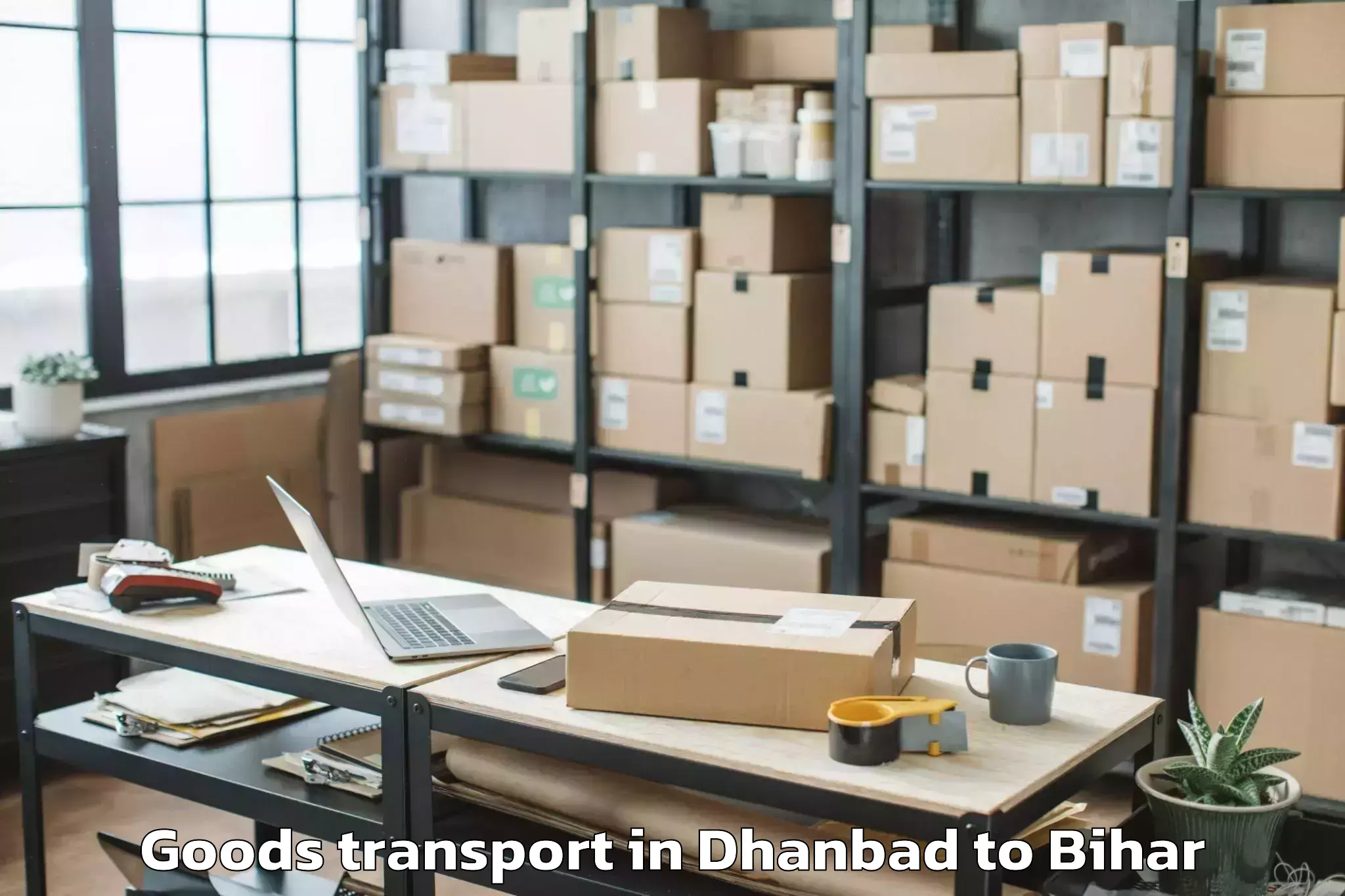 Top Dhanbad to Giriak Goods Transport Available